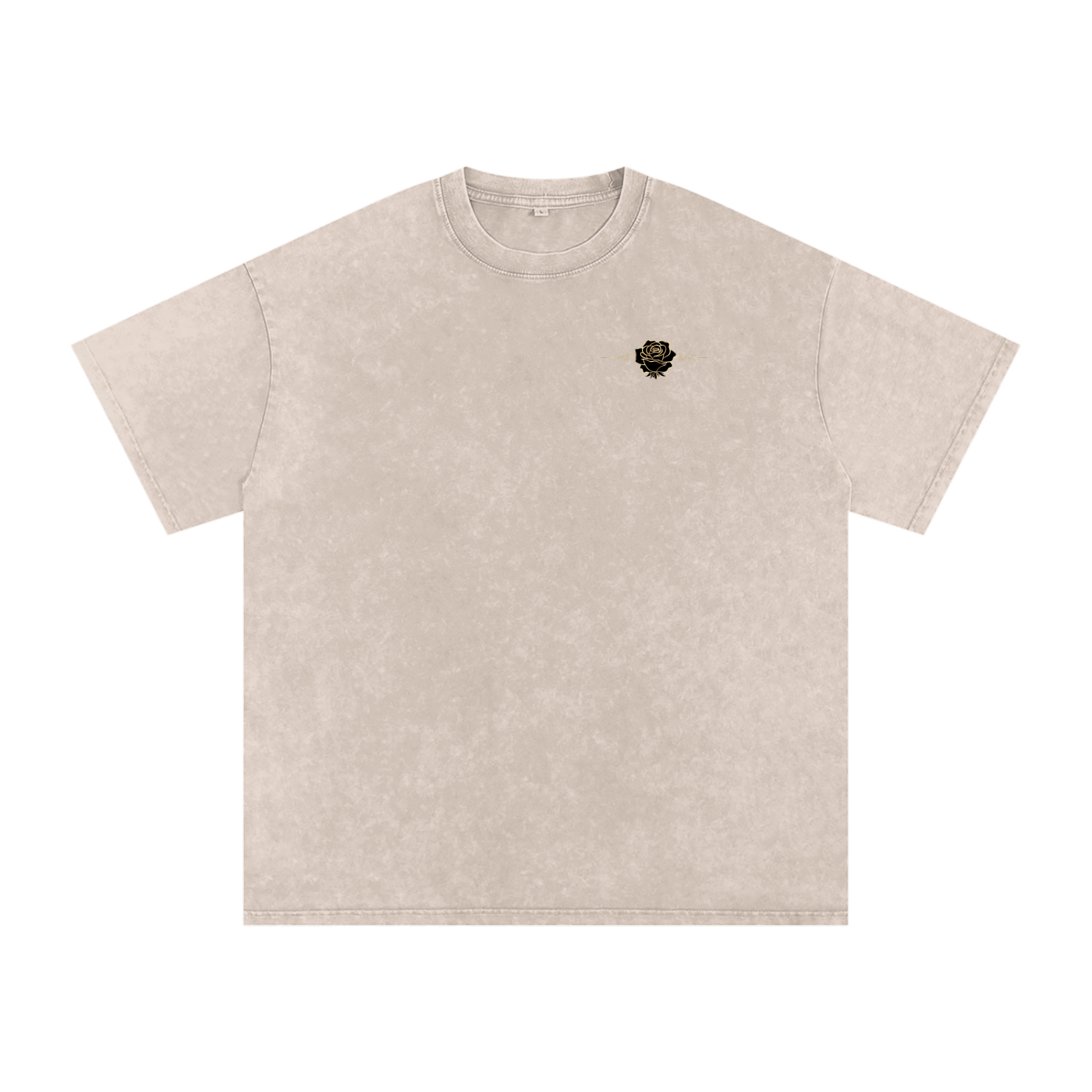 Snow Washed Oversized Cotton T-Shirt