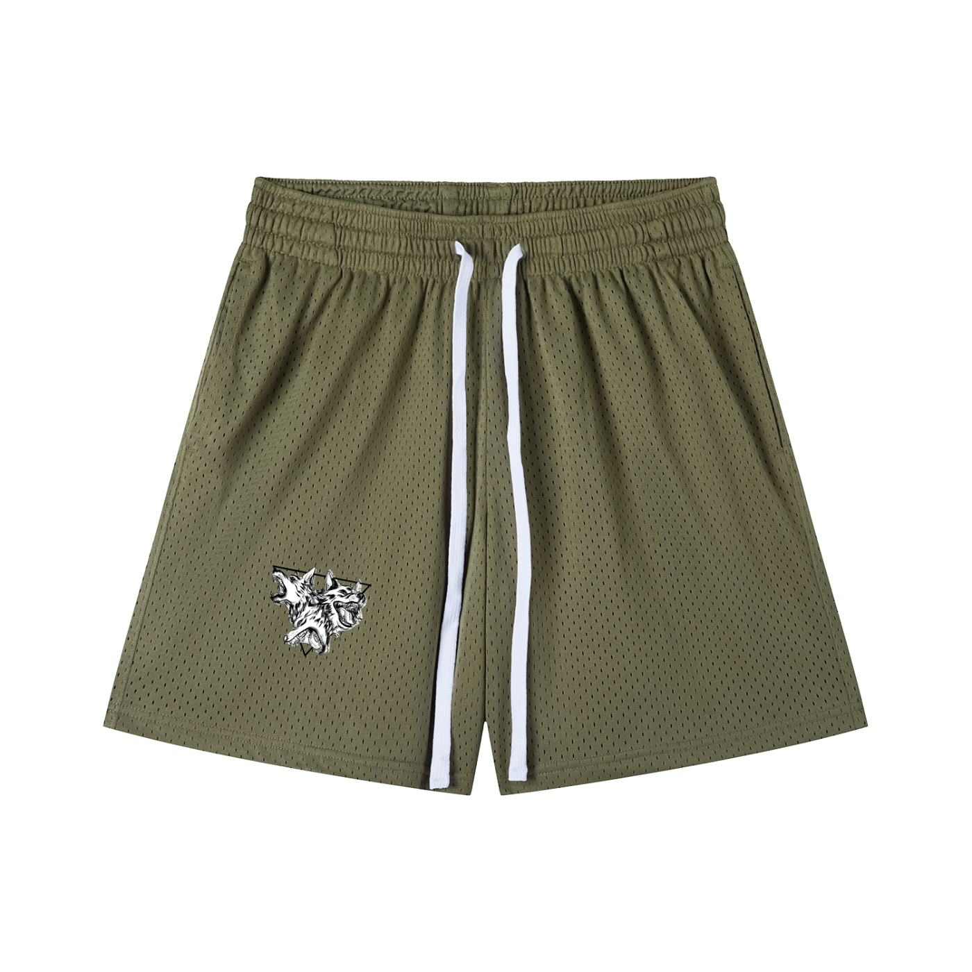 Mesh Drawstring Shorts