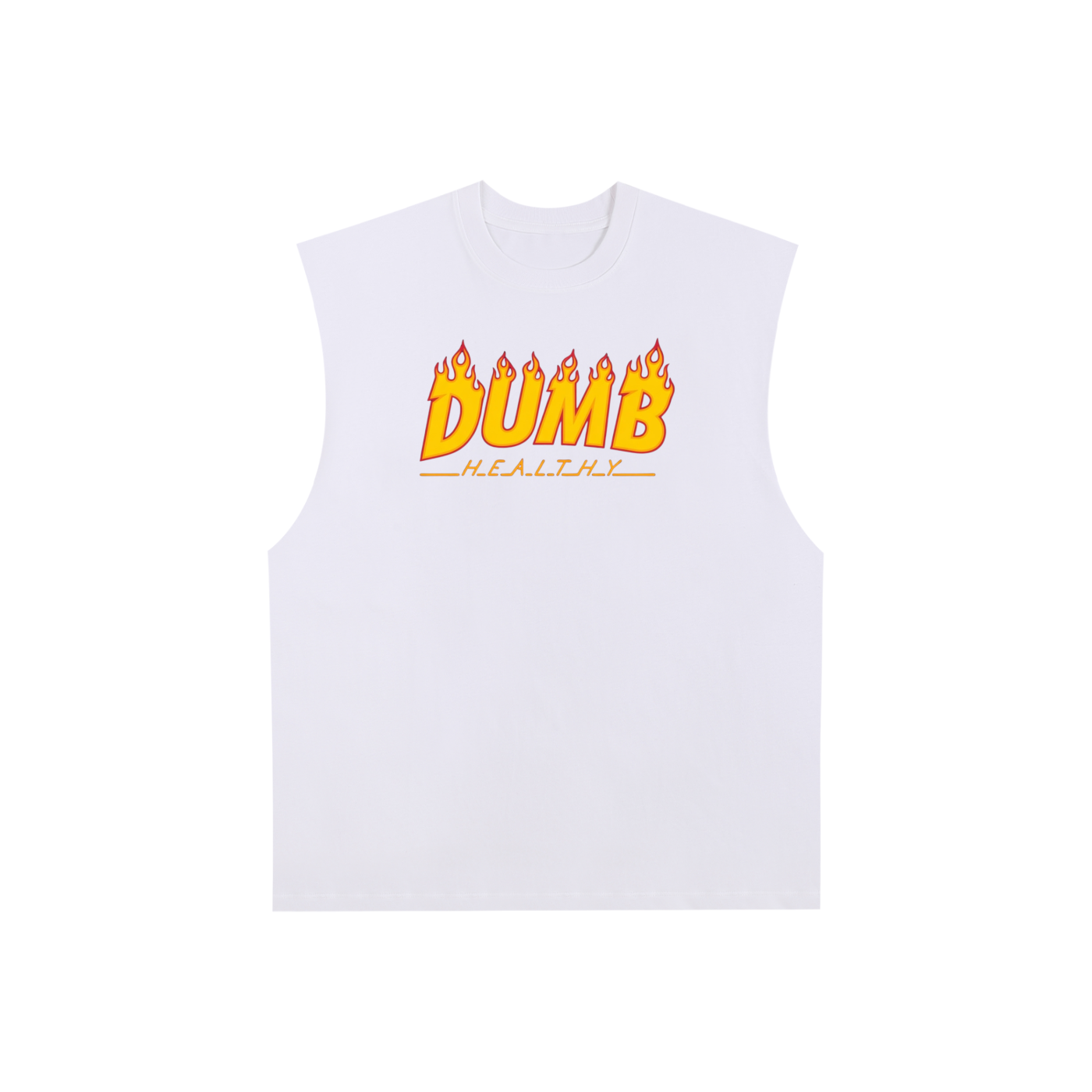 Raw Edge Cotton Tank Top