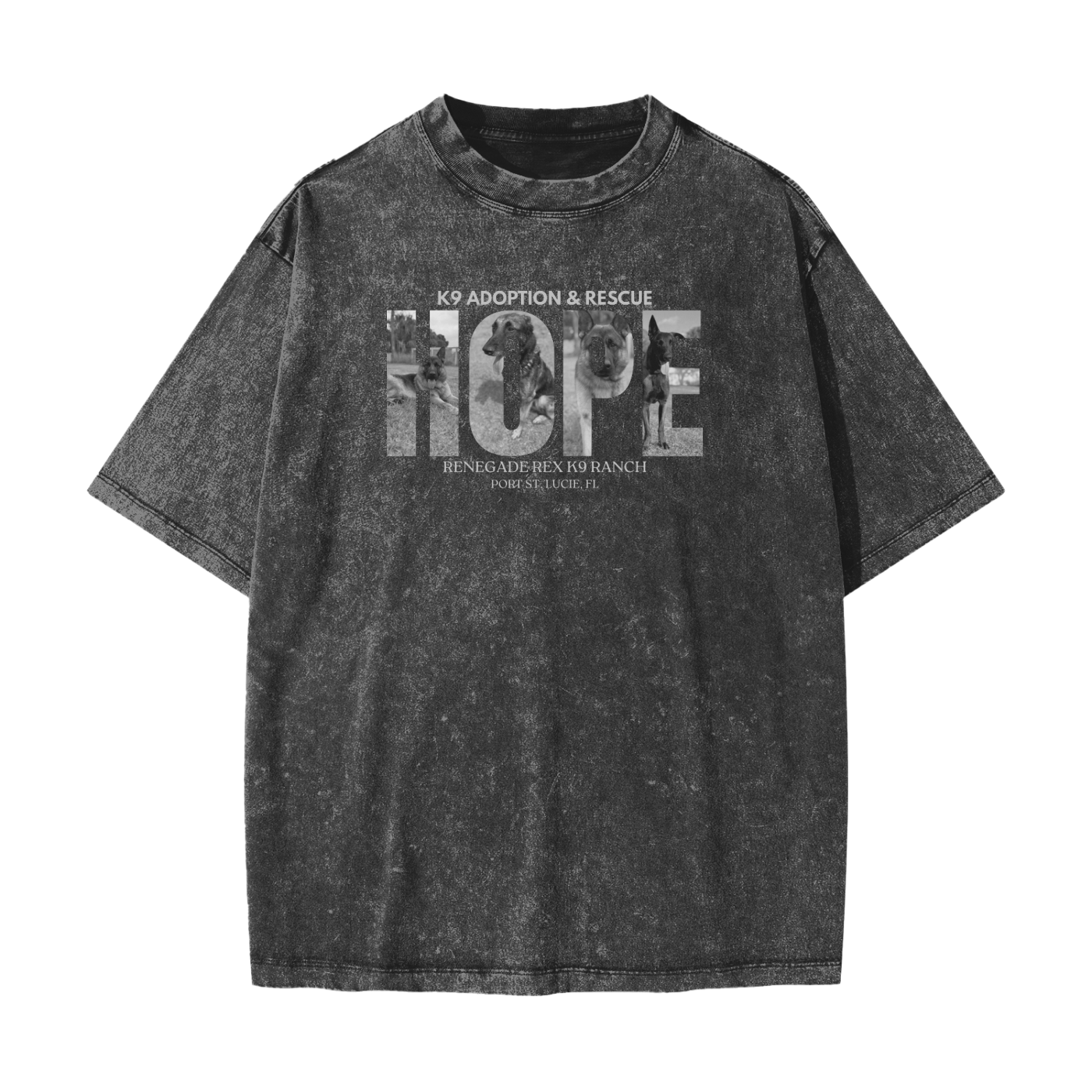 Renegade Rex "Hope" Heavyweight Snow Washed T-Shirt