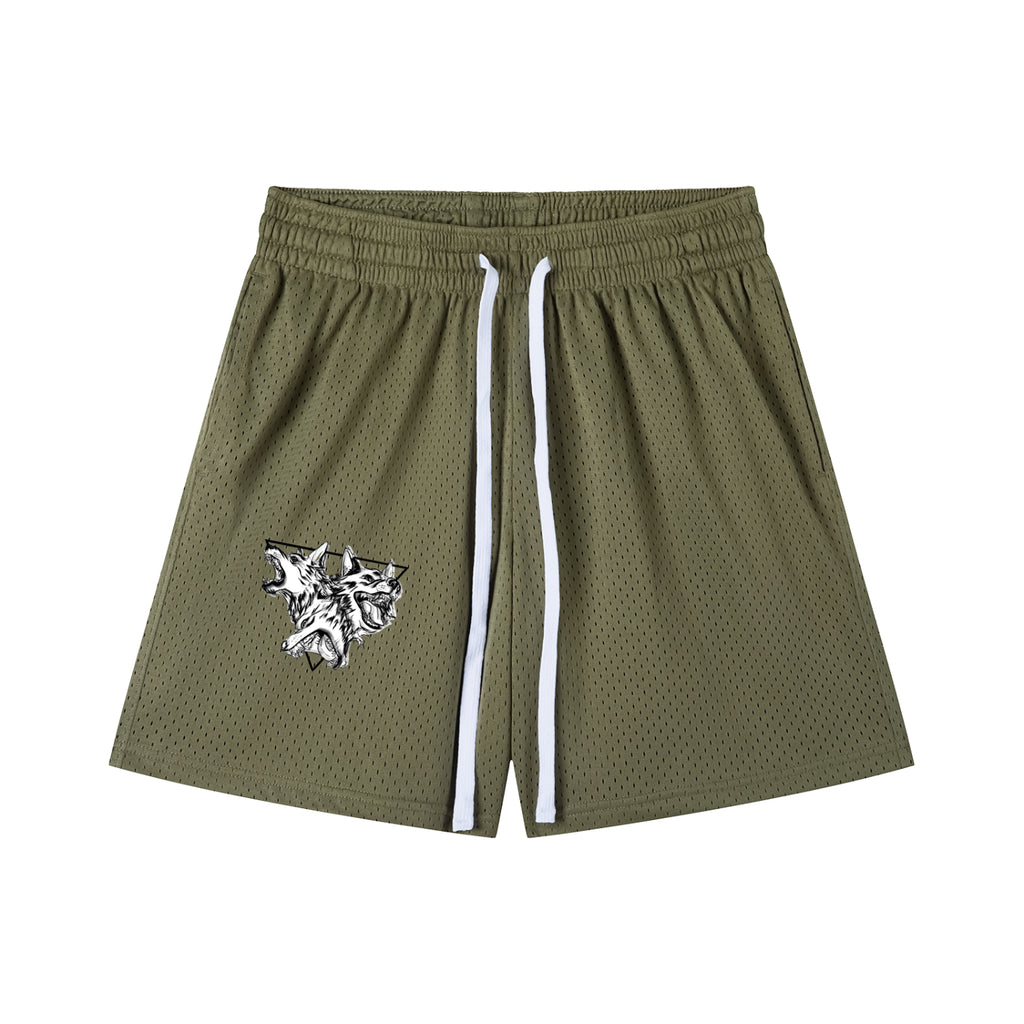 Mesh Drawstring Shorts