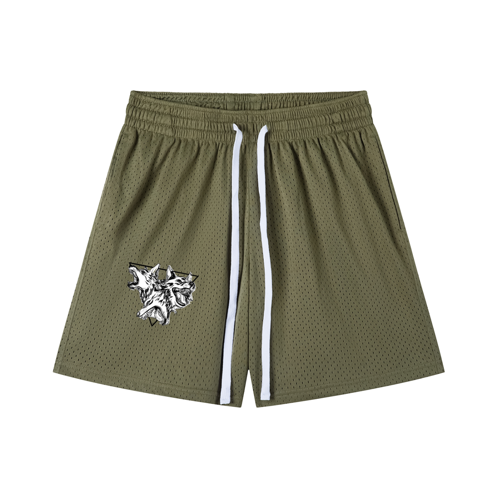 Mesh Drawstring Shorts