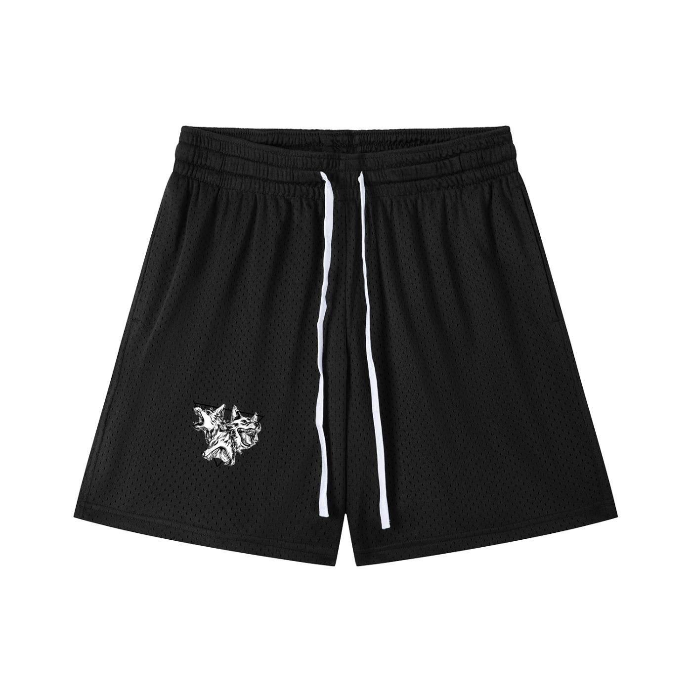 Mesh Drawstring Shorts