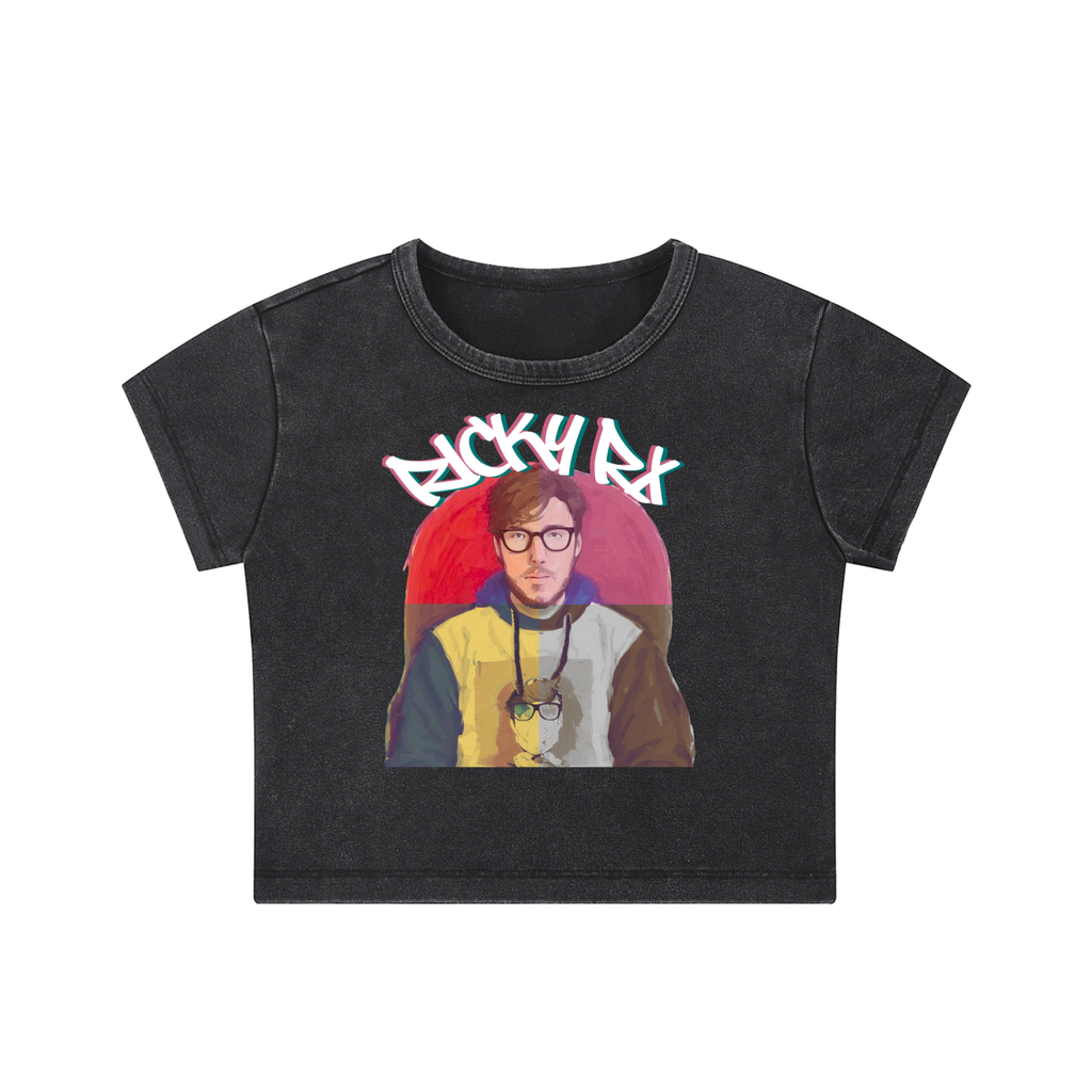 Ricky Rx Snow Washed Crop Top